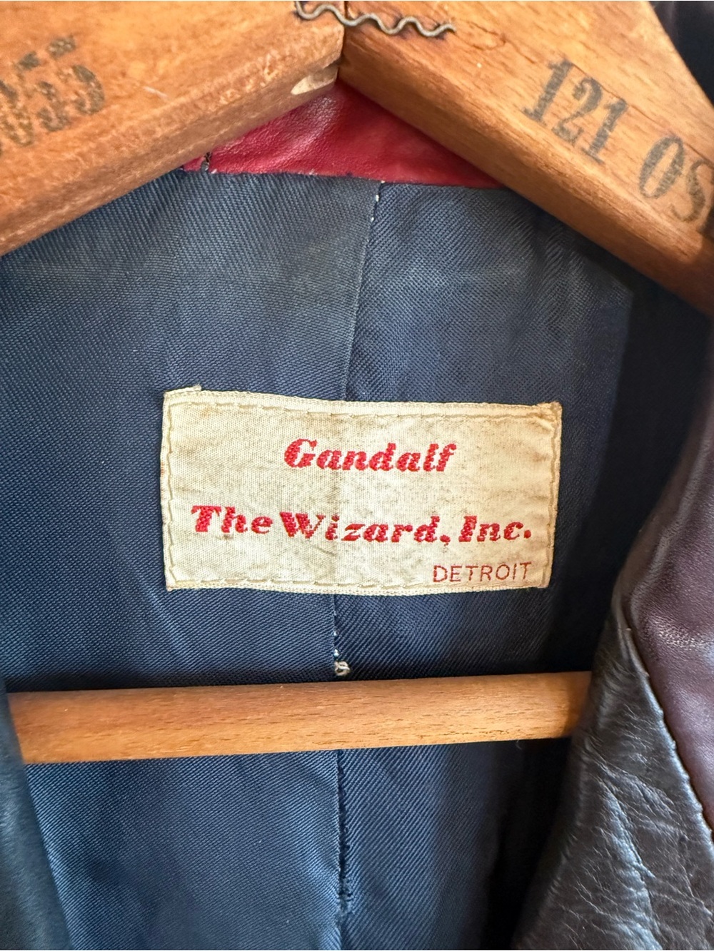 Vintage Gandalf the Wizard Rose Patchwork Leather Jacket — Circa 1970s - Picture 3 of 7
